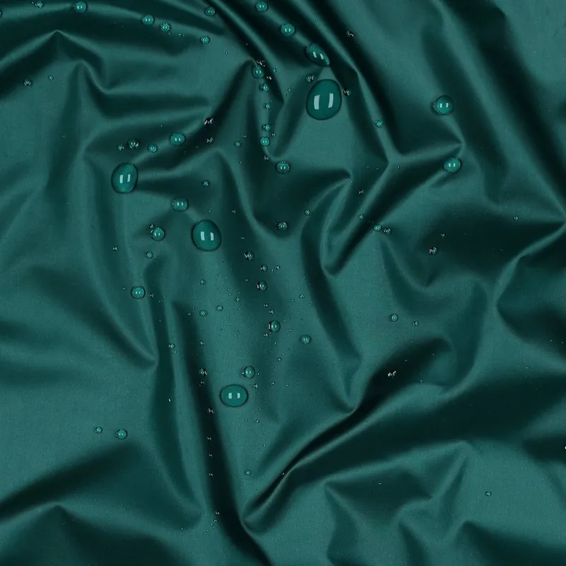 Top-Qualität - Regenjackenstoff – Wasserabweisend Uni Smaragdgrün