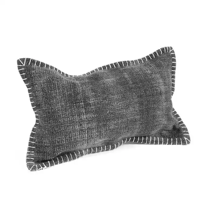 Endet bald | Kissen Denim grau