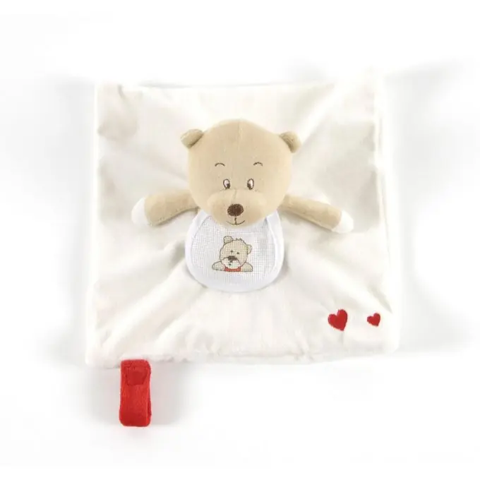 Geschenkset mit Stick-Teddybär 12x12 cm - Heute bestellen