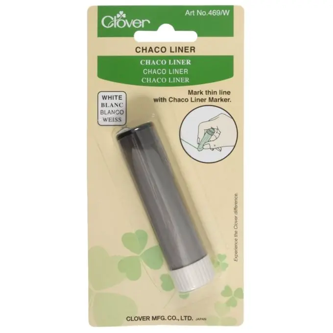 Neu - Clover Chaco Kreidestift Weiß – Schneidermarkierer