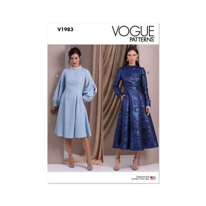 Expressversand | Vogue Schnittmuster Damen Robe 44-52 ajustée évasée