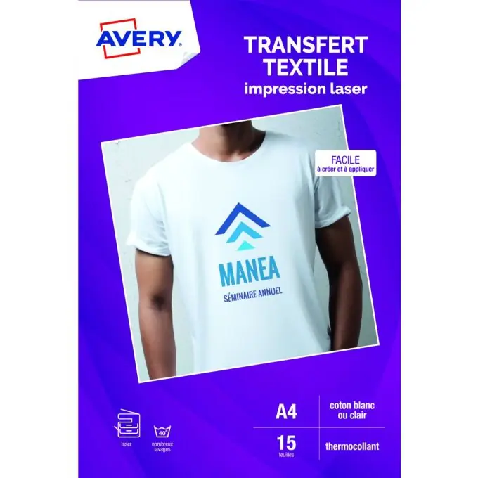 Preisvorteil | 15 A4 T-Shirt Transfers weiß für Laser Druck