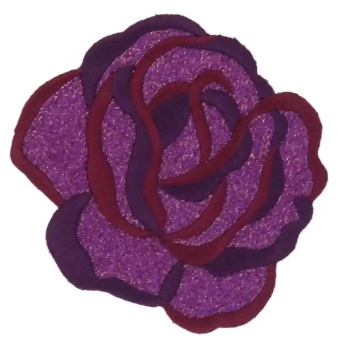 Applikation 7,5x7cm in Rosa-Violett | Premium-Qualität