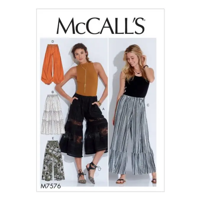 Hammerpreis - Schnittmuster weite Schlaghose - McCall‘s 7576
