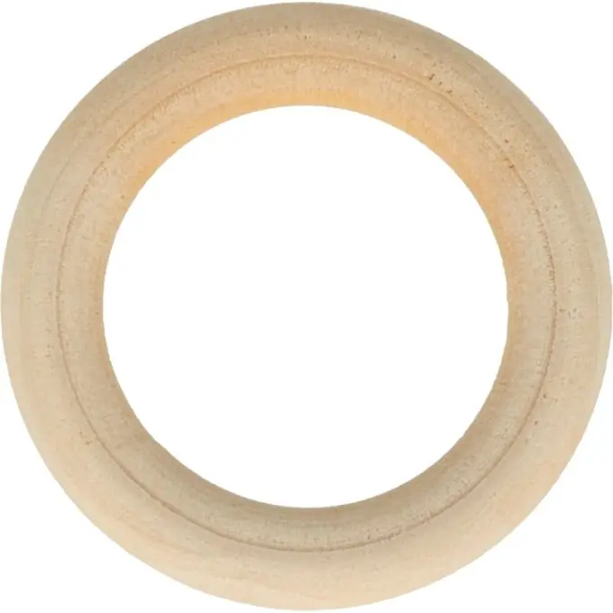 Set of 6 wooden rings 40mm - Top-Preis