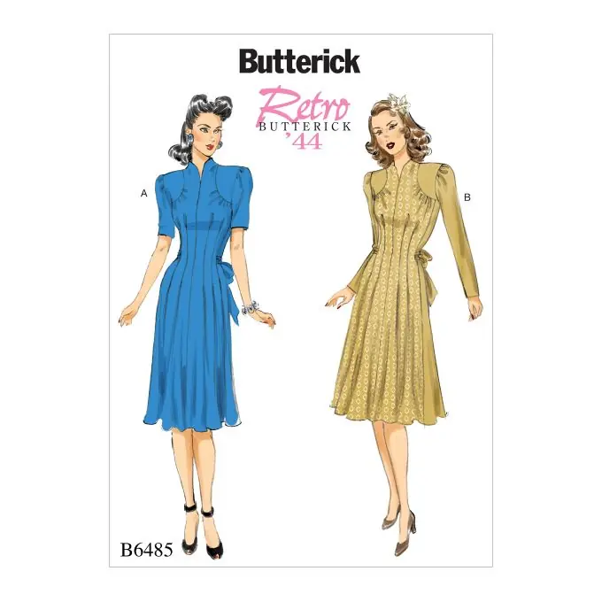 Angebot | Butterick B6485A5 Damenkleid Schnittmuster 34-42