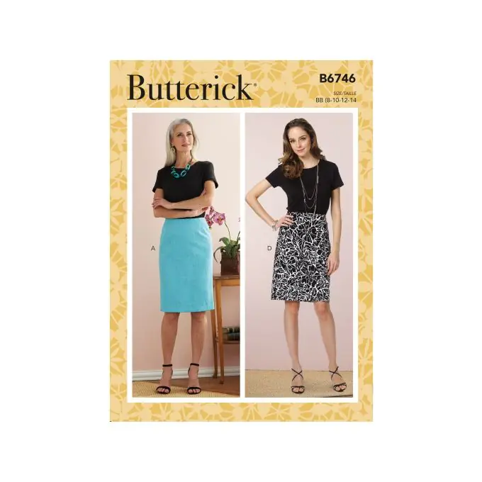 Aktionspreis - Butterick 6746F5 Schnittmuster Jupe 44-52 Damen