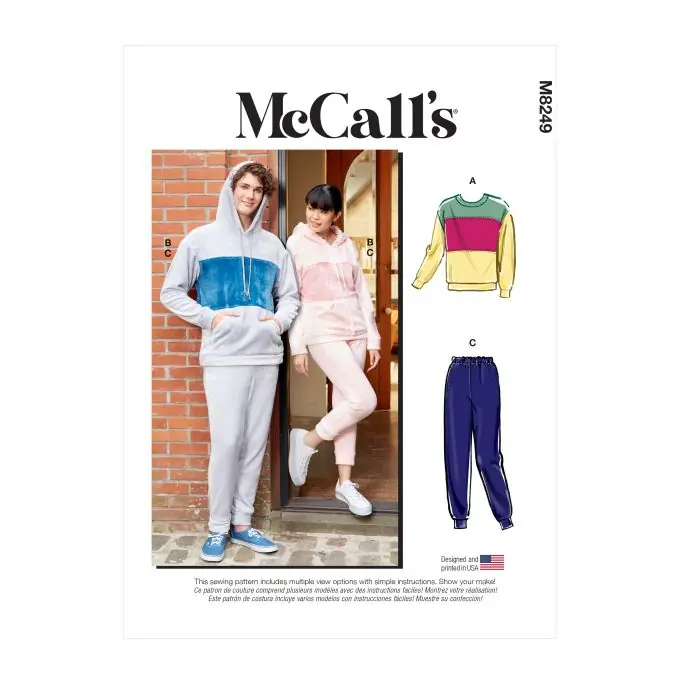 Schnittmuster McCall‘s 8249XM - Sport-Set Unisex S-L | Jetzt sparen